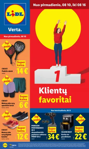 LIDL ne maisto prekių leidinys nuo rugpjūčio 10 d.