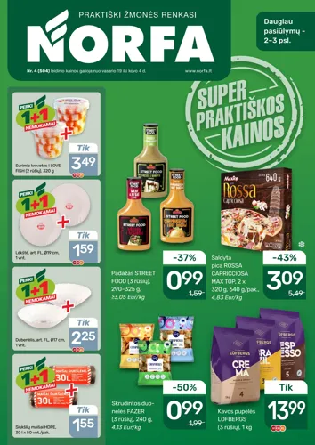 NORFA akcijų leidinys Nr. 4 nuo vasario 19 d.