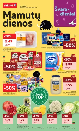 RIMI akcijų leidinys Nr. 41 nuo spalio 6 d.