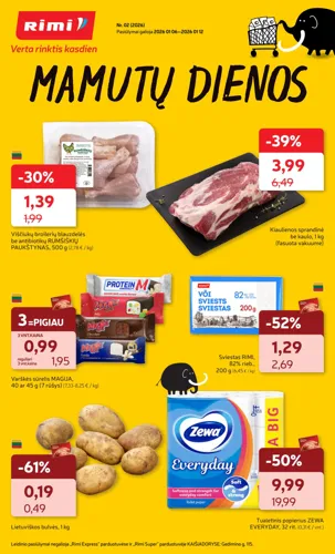 RIMI akcijų leidinys Nr. 2 nuo sausio 6 d.