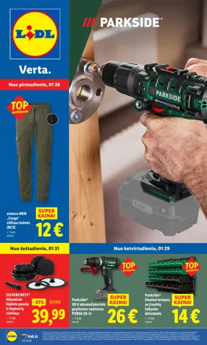 LIDL ne maisto prekių leidinys nuo sausio 26 d.