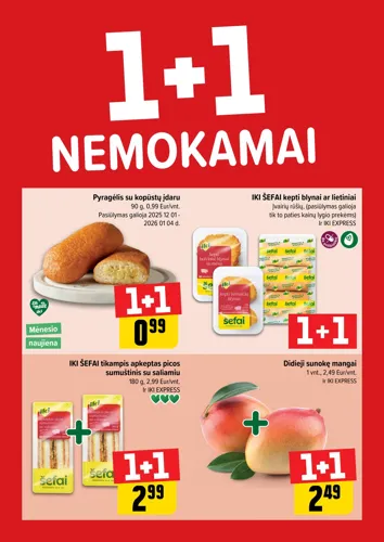 IKI akcijų leidinys "Daugiau yra pigiau Nr. 50" nuo gruodžio 8 d.