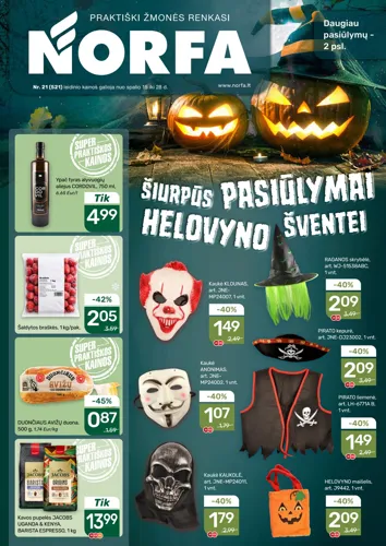 NORFA akcijų leidinys Nr. 21 nuo spalio 15 d.