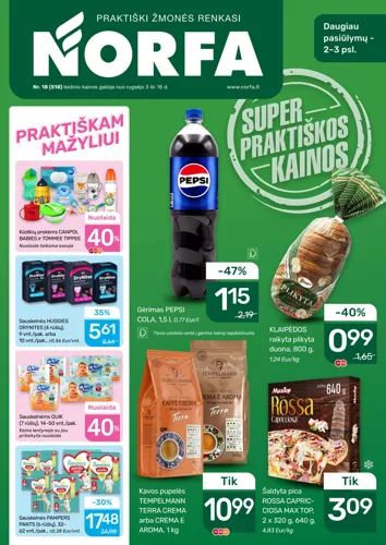 NORFA akcijų leidinys Nr. 18 nuo rugsėjo 3 d.