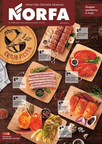 NORFA akcijų leidinys Nr. 8 nuo balandžio 16 d.