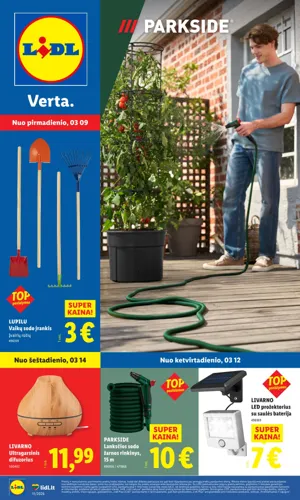 LIDL ne maisto prekių leidinys nuo kovo 9 d.