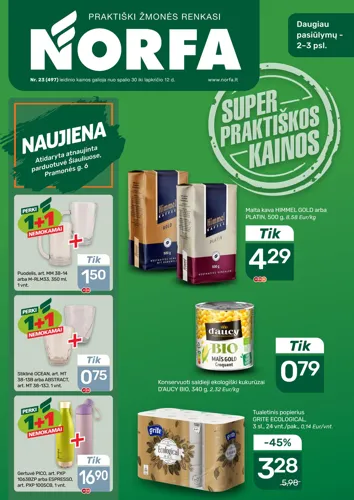NORFA akcijų leidinys Nr. 23 nuo spalio 30 d.