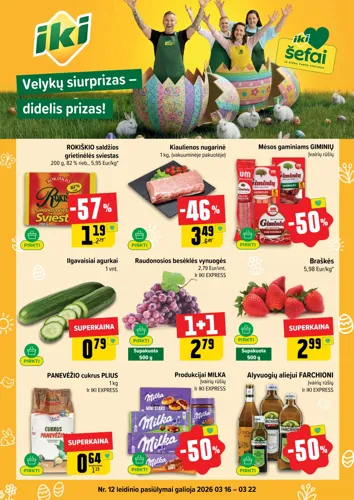 IKI akcijų leidinys Nr. 12 nuo kovo 16 d.