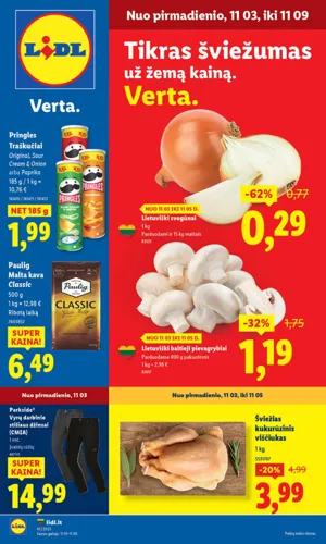 LIDL maisto akcijų leidinys nuo lapkričio 3 d.