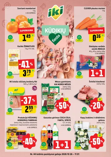 IKI akcijų leidinys Nr. 44 nuo spalio 26 d.