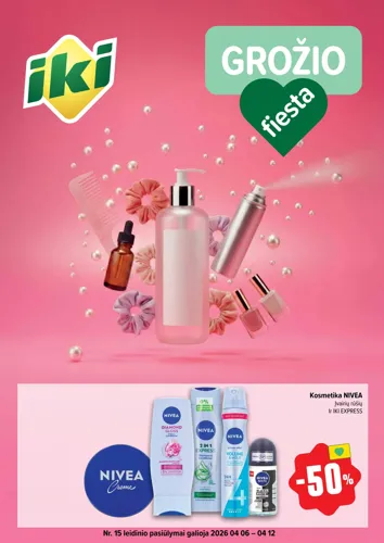 IKI akcijų leidinys "Grožio fiesta" nuo balandžio 6 d.