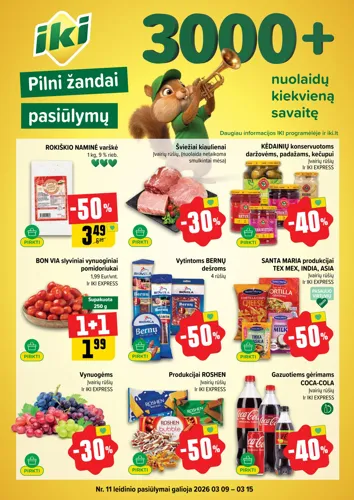 IKI akcijų leidinys Nr. 11 nuo kovo 9 d.