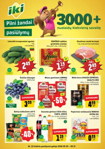 IKI akcijų leidinys Nr. 22 nuo gegužės 25 d.