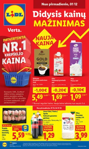 LIDL maisto akcijų leidinys nuo sausio 12 d.