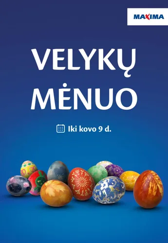 MAXIMA akcijų leidinys "VELYKŲ MĖNUO" nuo kovo 3 d.