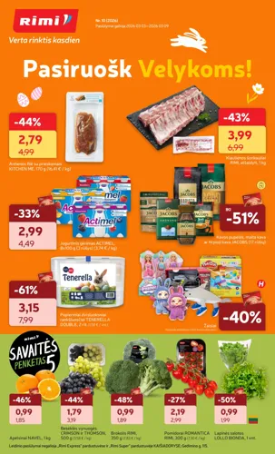 RIMI akcijų leidinys Nr. 10 nuo kovo 3 d.