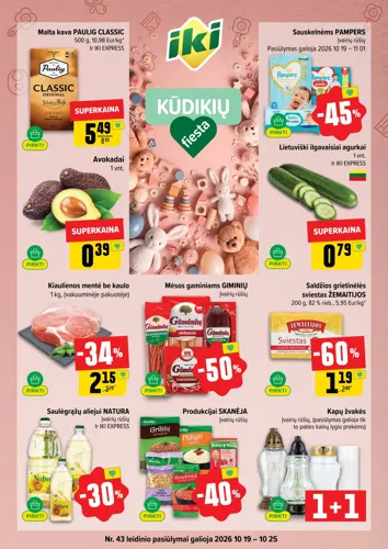 IKI akcijų leidinys Nr. 43 nuo spalio 19 d.