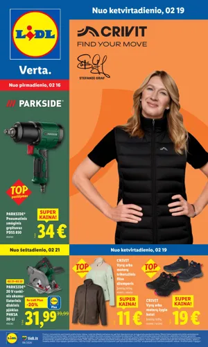 LIDL ne maisto prekių leidinys nuo vasario 16 d.
