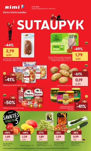 RIMI akcijų leidinys Nr. 5 nuo sausio 27 d.
