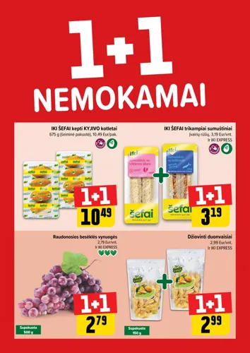 IKI akcijų leidinys "Daugiau yra pigiau Nr. 12" nuo kovo 16 d.