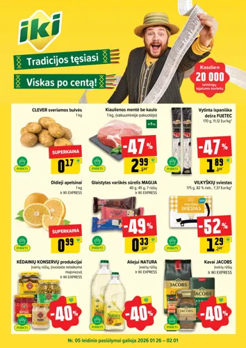 IKI akcijų leidinys Nr. 5 nuo sausio 26 d.
