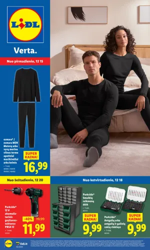 LIDL ne maisto prekių leidinys nuo gruodžio 15 d.