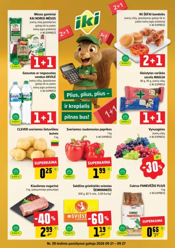 IKI akcijų leidinys Nr. 39 nuo rugsėjo 21 d.
