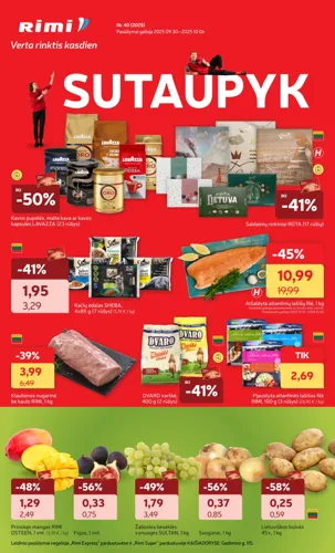 RIMI akcijų leidinys Nr. 40 nuo rugsėjo 30 d.