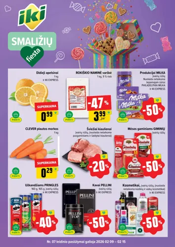 IKI akcijų leidinys Nr. 7 nuo vasario 9 d.