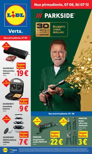 LIDL ne maisto prekių leidinys nuo liepos 6 d.