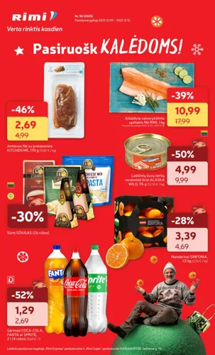 RIMI akcijų leidinys Nr. 50 nuo gruodžio 9 d.