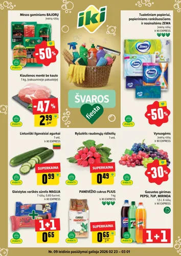 IKI akcijų leidinys Nr. 9 nuo vasario 23 d.