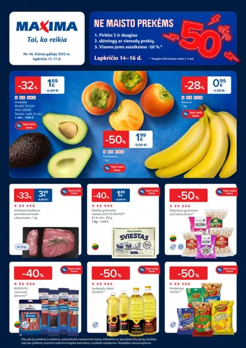 MAXIMA akcijų leidinys Nr. 46 nuo lapkričio 11 d.