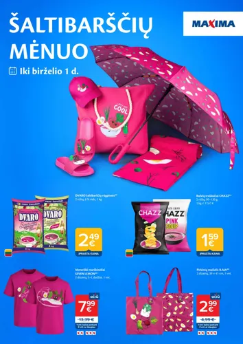 MAXIMA akcijų leidinys "ŠALTIBARŠČIŲ MĖNUO" nuo balandžio 21 d.