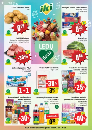 IKI akcijų leidinys Nr. 30 nuo liepos 20 d.