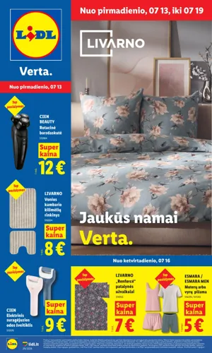 LIDL ne maisto prekių leidinys nuo liepos 13 d.