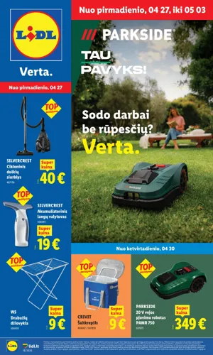 LIDL ne maisto prekių leidinys nuo balandžio 27 d.