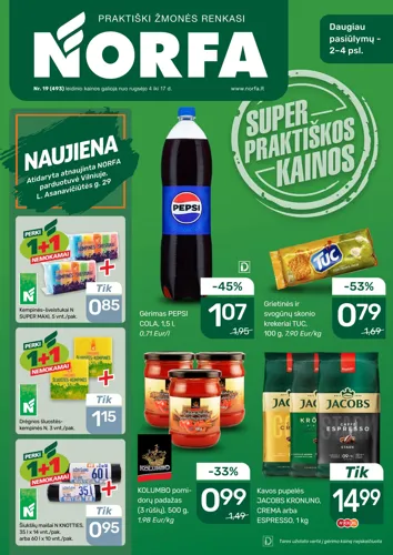 NORFA akcijų leidinys Nr. 19 nuo rugsėjo 4 d.