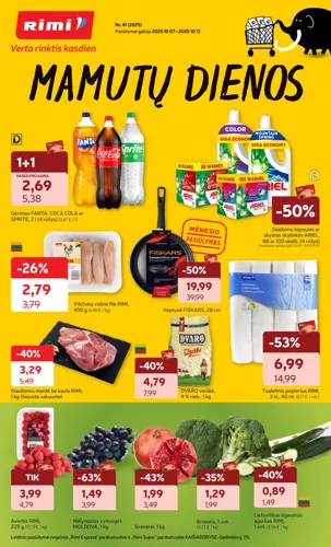 RIMI akcijų leidinys Nr. 41 nuo spalio 7 d.