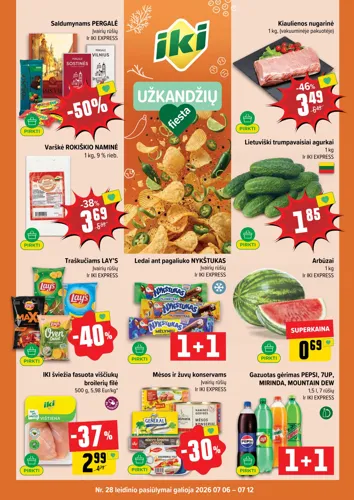 IKI akcijų leidinys Nr. 28 nuo liepos 6 d.