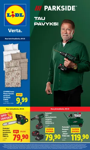 LIDL ne maisto prekių leidinys nuo rugsėjo 22 d.