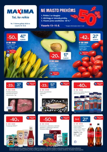 MAXIMA akcijų leidinys Nr. 7 nuo vasario 10 d.