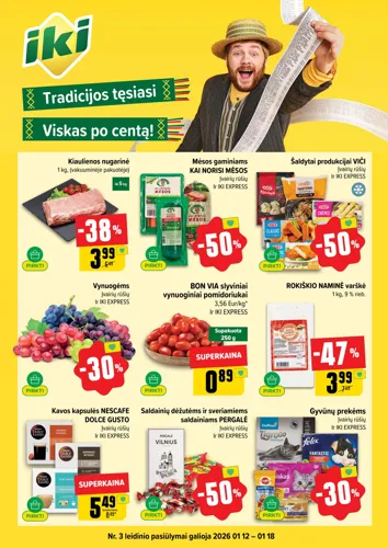 IKI akcijų leidinys Nr. 3 nuo sausio 12 d.