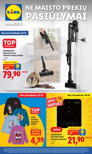 LIDL ne maisto prekių leidinys nuo liepos 28 d.