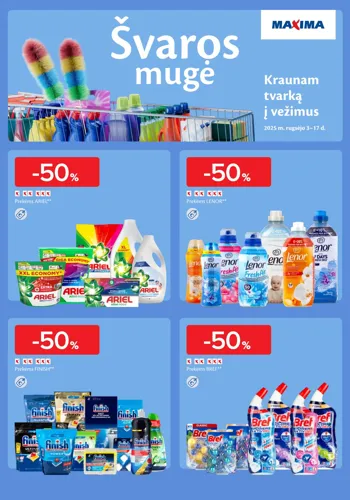 MAXIMA akcijų leidinys "Švaros mugė" nuo rugsėjo 3 d.