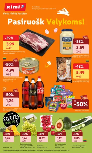 RIMI akcijų leidinys Nr. 14 nuo kovo 31 d.