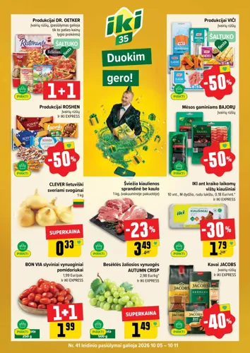 IKI akcijų leidinys Nr. 41 nuo spalio 5 d.