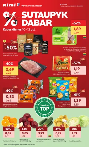 RIMI akcijų leidinys Nr. 15 nuo balandžio 7 d.