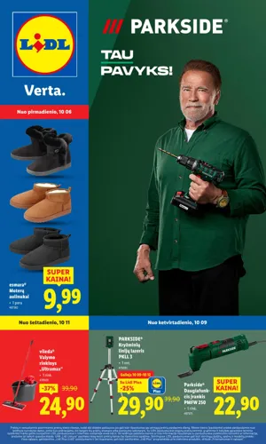 LIDL ne maisto prekių leidinys nuo spalio 6 d.