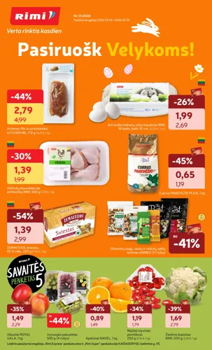 RIMI akcijų leidinys Nr. 13 nuo kovo 24 d.